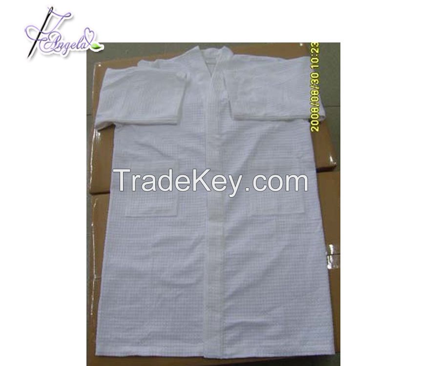 Super Water Absorption White men luxury Kimono Collar Waffle Bathrobe Turkish Cotton Sleepwear