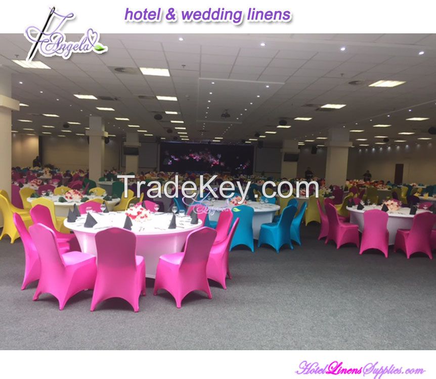 wedding banquet party white spandex chair cover new design for banquet chairs