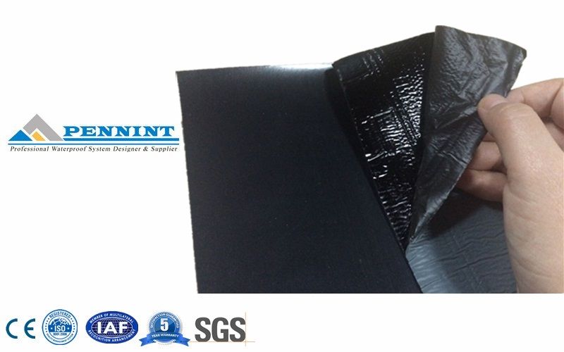 Cross Laminted HDPE Self-adhesive Bitumen Membrane