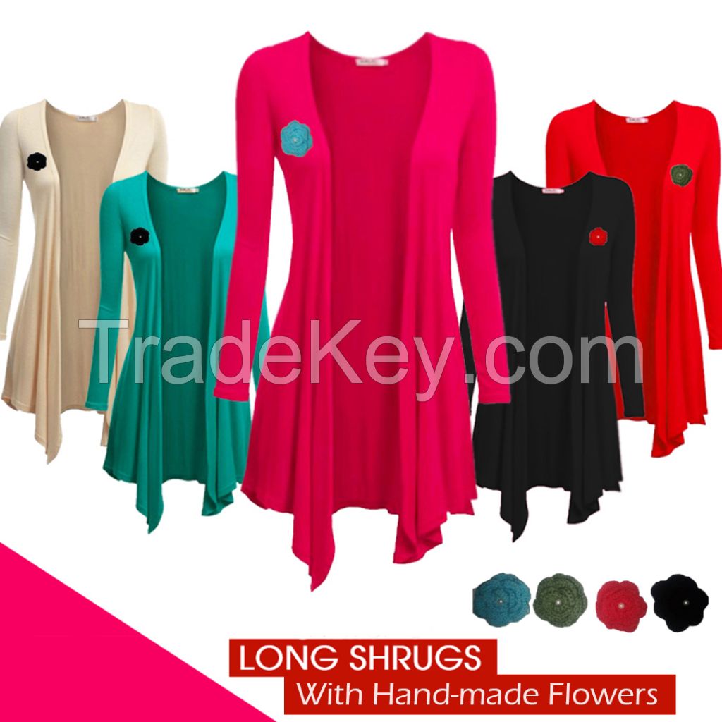 Long Shrugs With Hand-made Flower