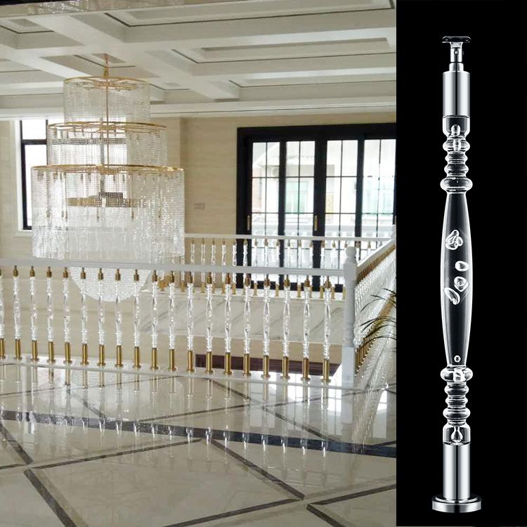 hot sales acrylic crystal balustrade handrail in garden and indoor