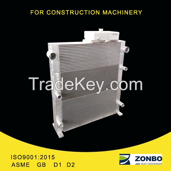 Aluminum plate fin heat exchanger for loader, roller, pavior,bulldozer