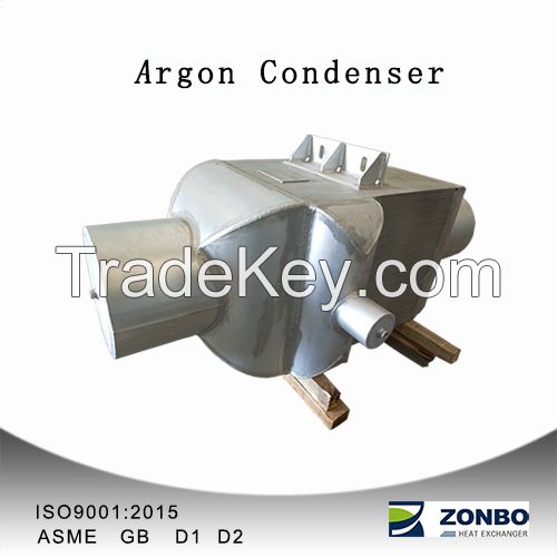 Heat exhchanger condenser for cryogenic engineering
