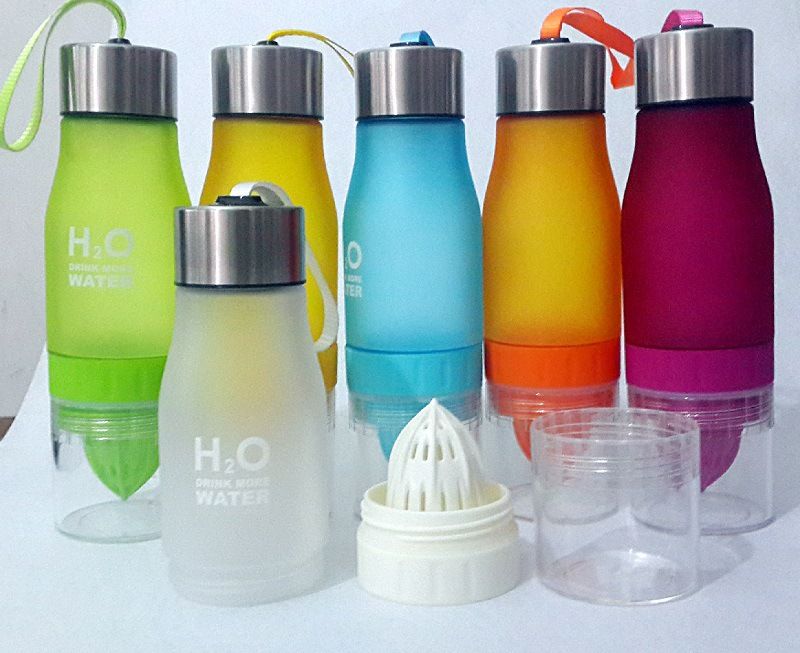 BPA free plastic sport drinking water bottle tritan transparent straw traveling portable bottle