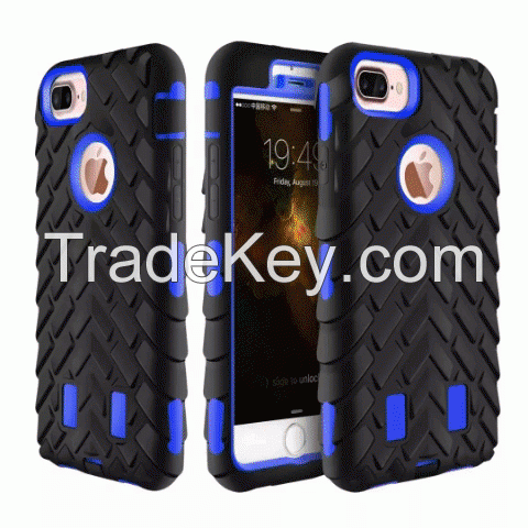 Tyre Grain Heavy Duty Hybrid Case Cover for iPhone 6 / 6S / 7 / 8