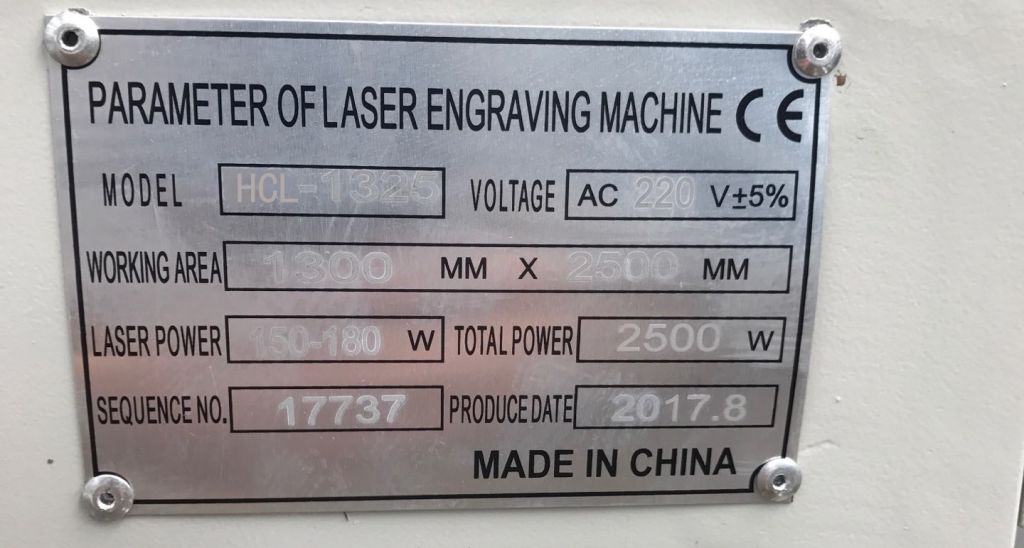 100W/120W/150W 1325 CO2 Laser Cutter Auto Control Flat