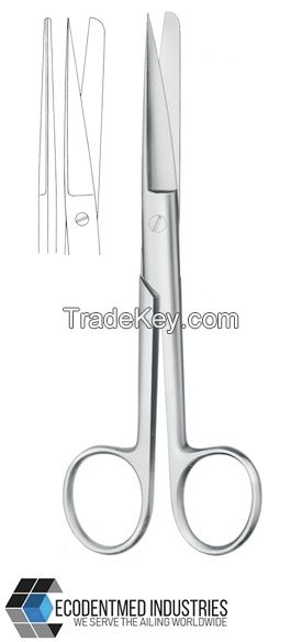 Operating Scissors Straight Sharp / Blunt 6-1/4&quot;