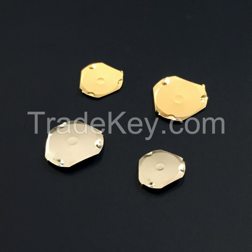 Gold Plated Triangle Domes , Gold Plated Domes with wing