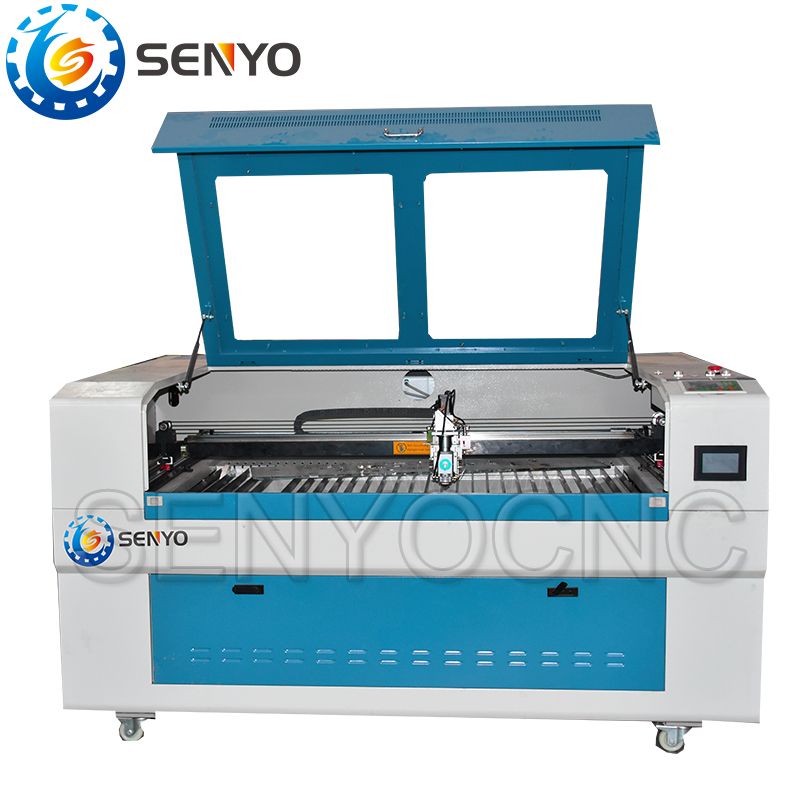 Ball screw 1390 Middle drive mixed CO2 Metal Acrylic Wood MDF 150w laser cutting machine for metal/non-metal