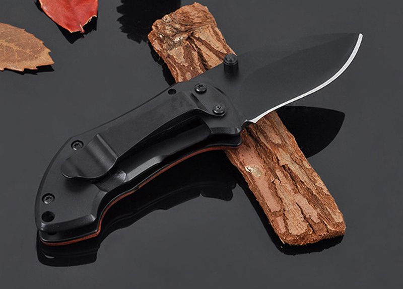 Wooden handl pocket knife