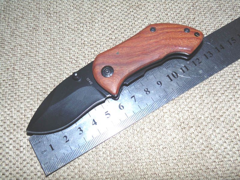 Wooden handl pocket knife