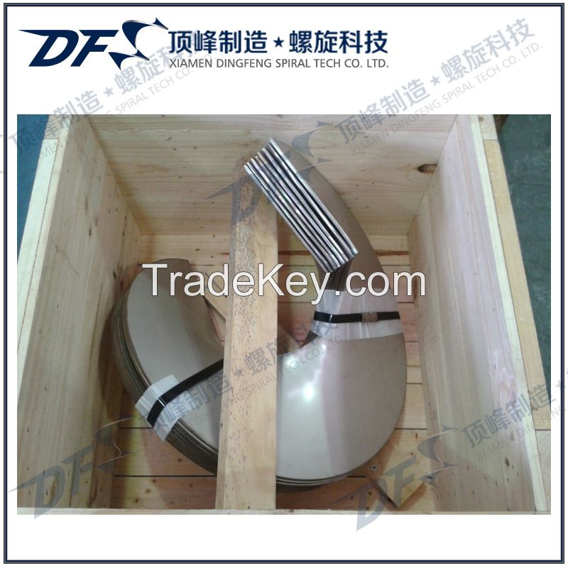 Sectional screw flights for Concrete Mixer