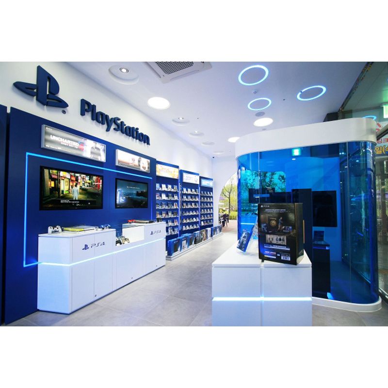 Modern Cell Phone Display Showcase for retail store design