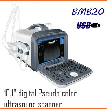 10.1 inch full digital Pseudo color ultrasound scanner