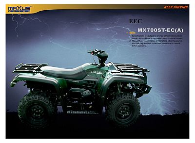 4wd 700cc atv water cooled shaft drive