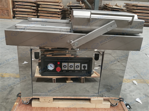 multepak double chamber vacuum packaging machine for seafood fish meat welding food 