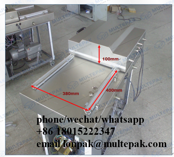 Multepak automatic double chamber vacuum packaging machine for seafood fish meat welding food 