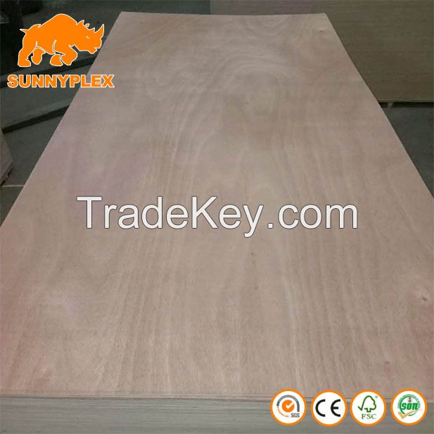 18mm Commercial Okoume Plywood For Packing Furniture Material Plywood