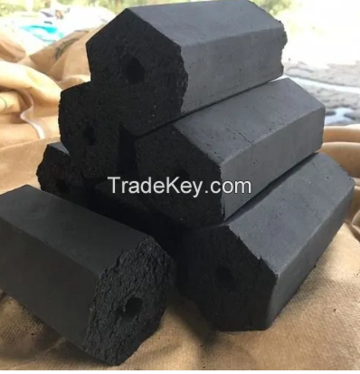 hexagonal briquettes charcoal