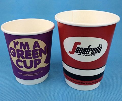 custom logo pla coffee paper cups,disposable biodegradable coffee paper cup,compostable coffee cups