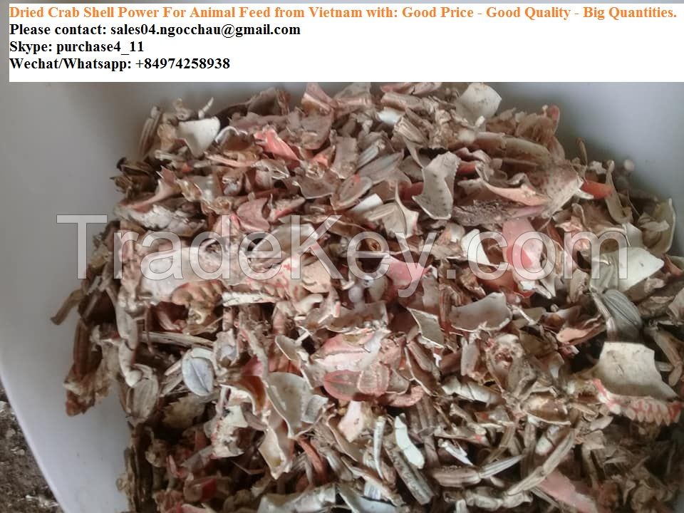 Dried Crab Shell Powder from Vietnam for Animal Feed with cheap price