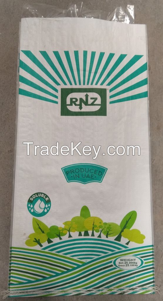 In organic NPK water Soluble and Granular  fertilizer grades 