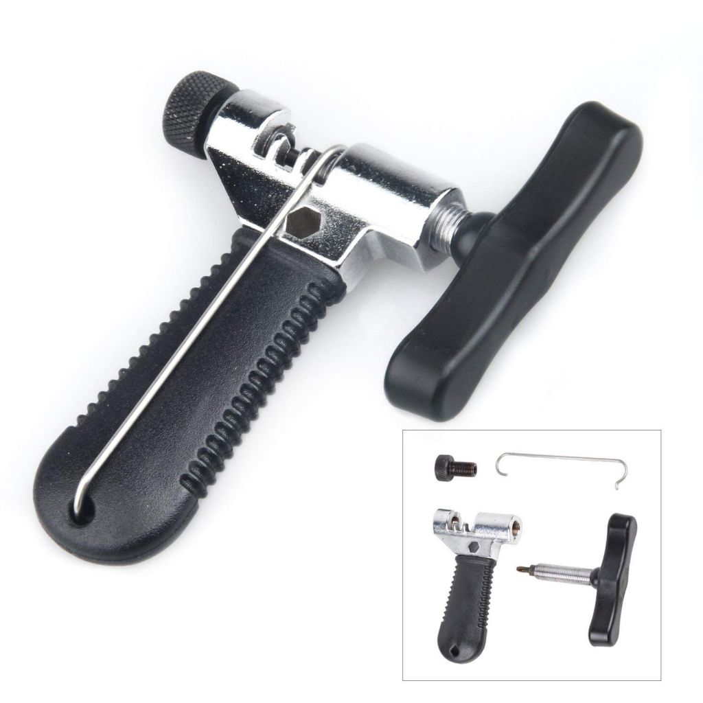 Universal Bike Chain Tool with Chain Hook, Road and Mountain Bicycle Chain Repair Tool, Bike Chain Splitter Cutter Breaker, Bicycle Remove and Install Chain Breaker Spliter Chain Tool (BT001)