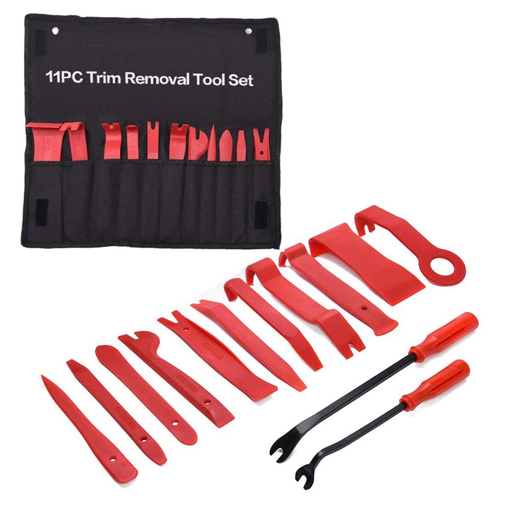 13 Pcs Auto Trim Removal Tool Set with Fastener Removers Strong Nylon Door Panel Tool Kit CT107