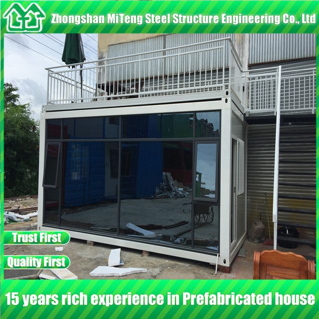 Luxury Modren Design Prefab Container House With Glass