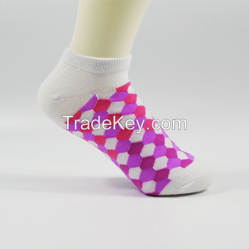Plaid low show socks, Jacquard low show socks, TC/Cotton socks, fashion socks, fashion apparel, women's socks, jacquard socks