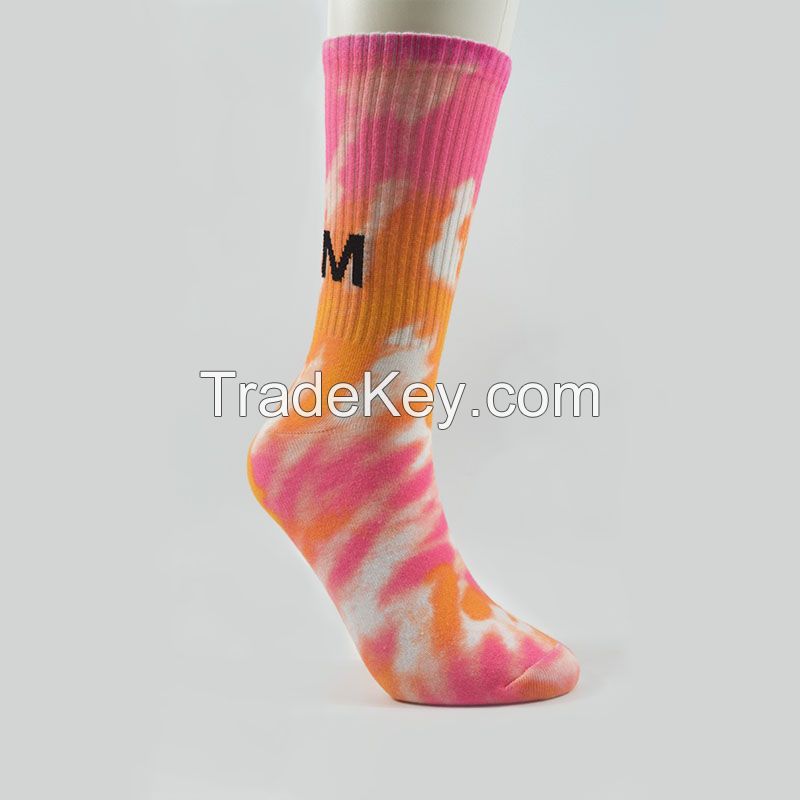Digital printing crew socks, Polyester sock, fashion socks, fashion apparel, women's socks, Sports socks
