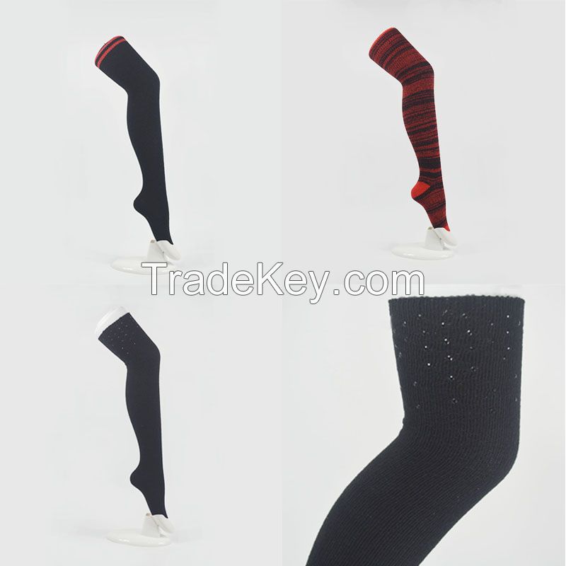 Over knee high socks with pocket, fashion socks, Polyamide socks, women's socks, customization socks