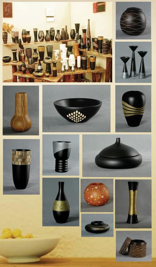 Wooden Vase for interior furnishing or decoration