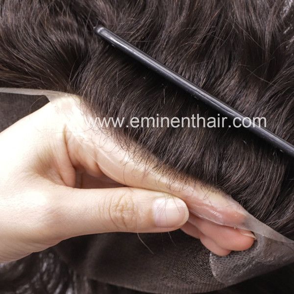 Remy Human Hair Natural Soft Hair Replacement