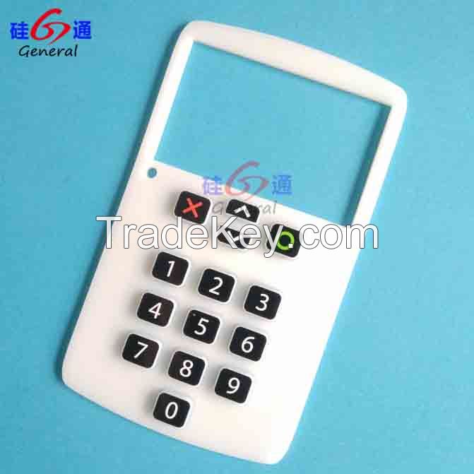 Silicone rubber keypads in printing