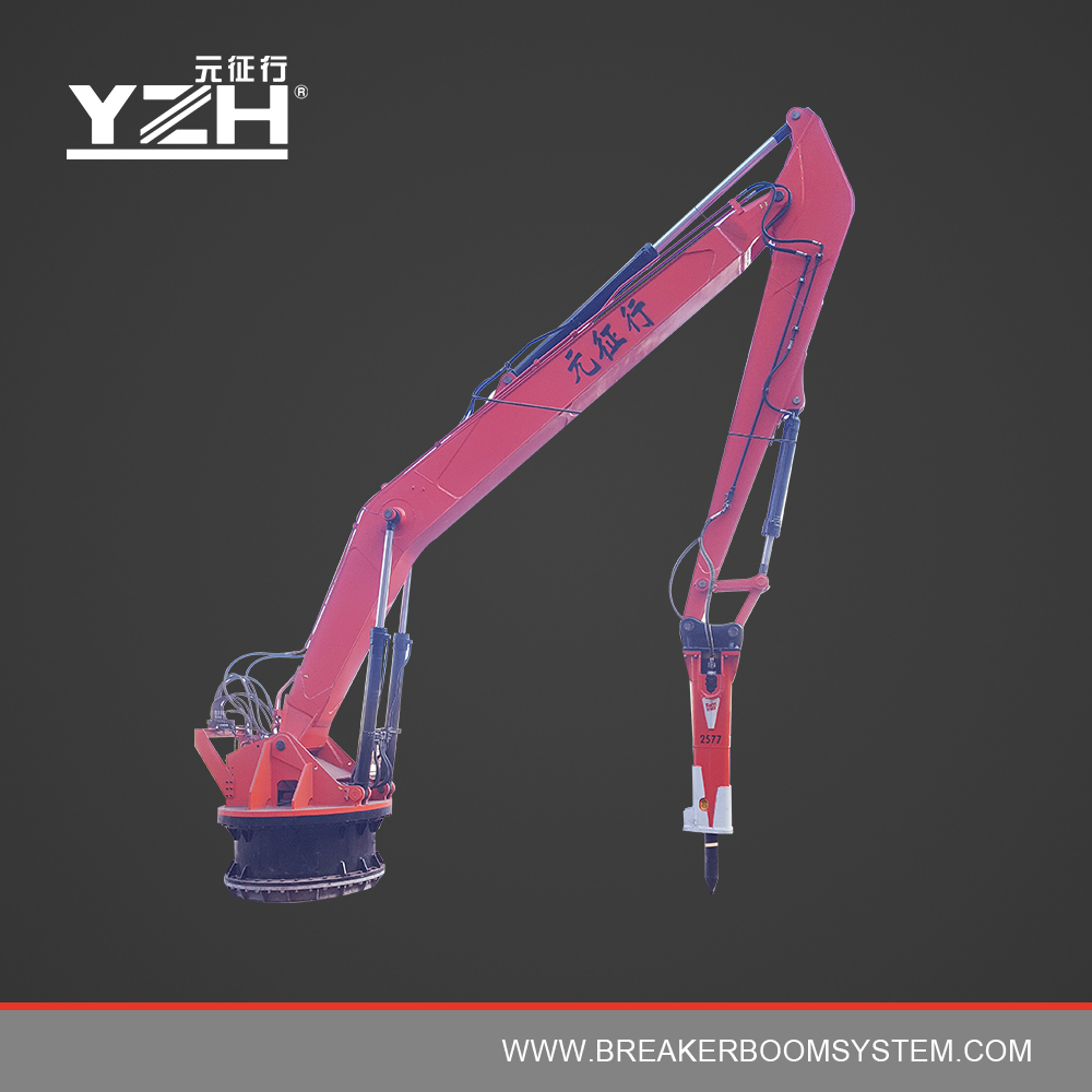 Stationary Hydraulic Rockbreaker Boom System