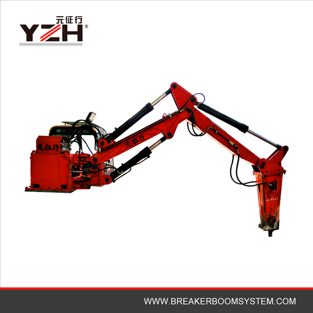 Pedestal Hydraulic Rockbreakers Booms System