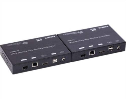 4K HDMI+USB KVM Extender over IP/Fiber