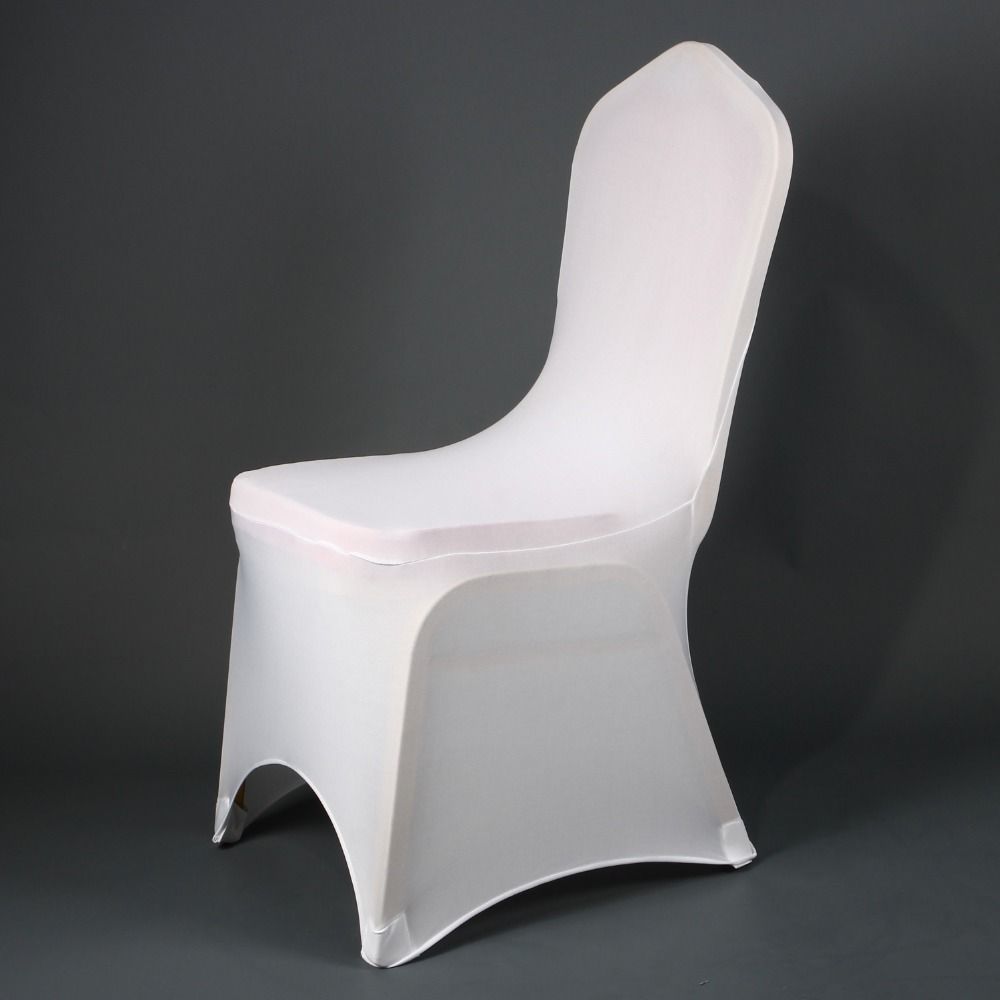 wholesale universal cheap spandex lycra stretch chair cover to buy with arched front for sale