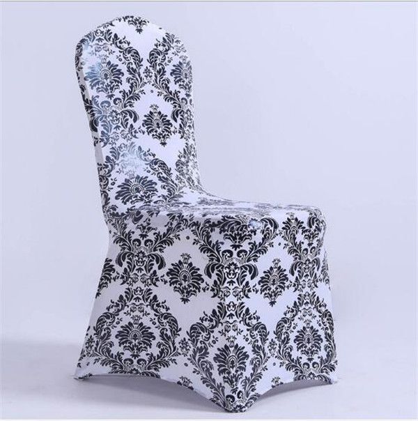 China Stretchy Spandex Fitted Metallic Banquet Chair Cover for Wedding Party Event Catering