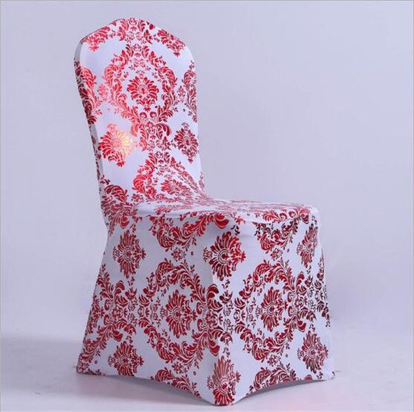 China Stretchy Spandex Fitted Metallic Banquet Chair Cover for Wedding Party Event Catering