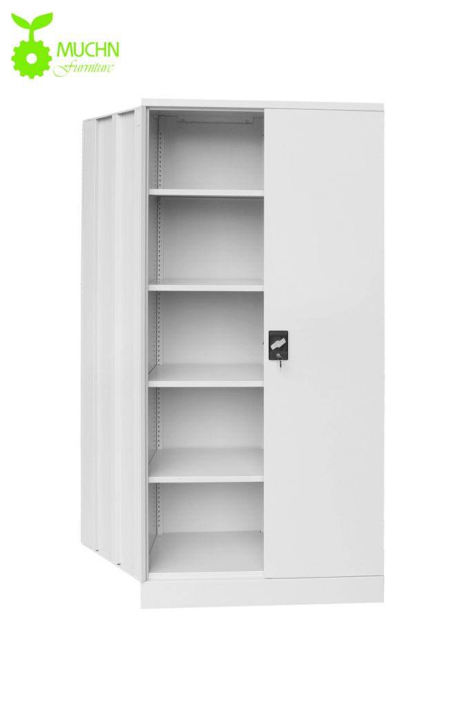 Steel Cupboard with 4 Shelves Steel Filing Cabinet Storage Cabinet