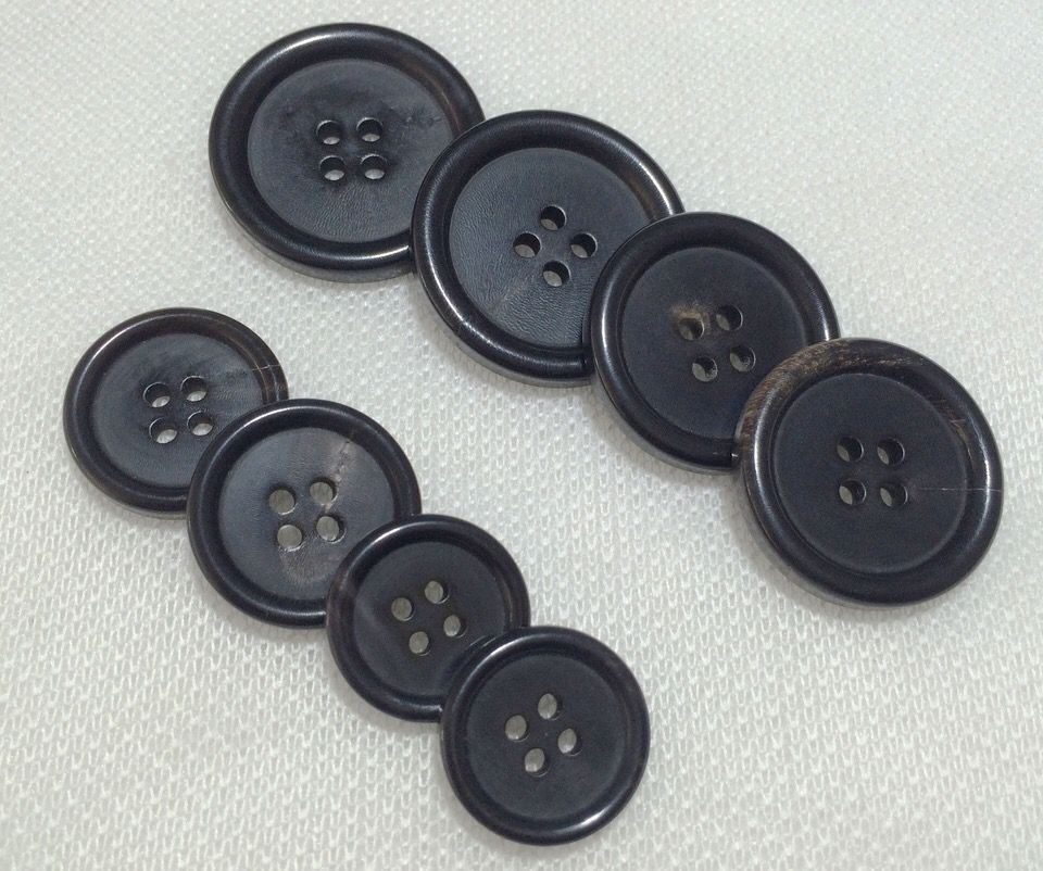 real horn buttons
