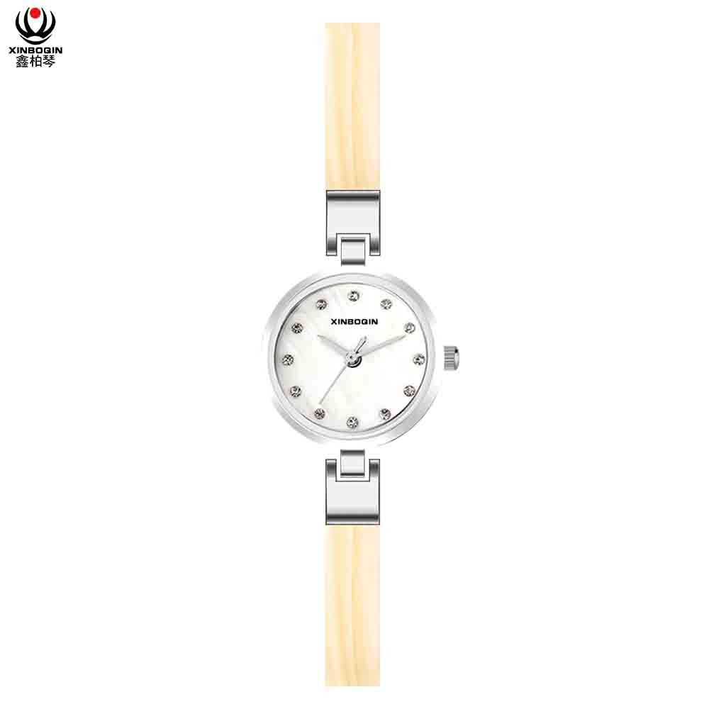 XINBOQIN China Wholesale Latest Design For Ladies Tide High Quality Luxury 3ATM Water Resistant Stainless Steel Acetate Watch