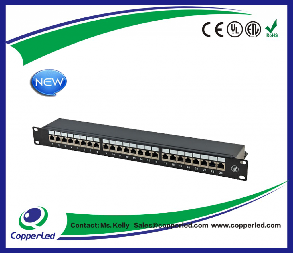 FTP Cat.6A Patch Panel 24Port