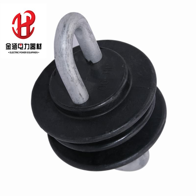 Composite material pull wire insulator for electric wire usage