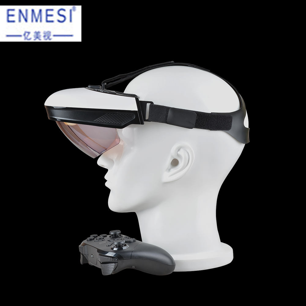 3D VR /AR Smart Glasses High Resolution Android 5.1 All In One Headset AMOLED Display