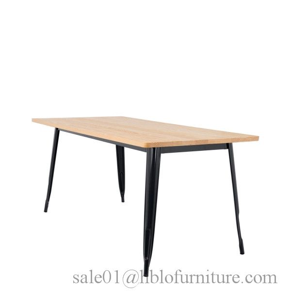 MDF table, fast food square kitchen restaurant plastic wood modern dining table set