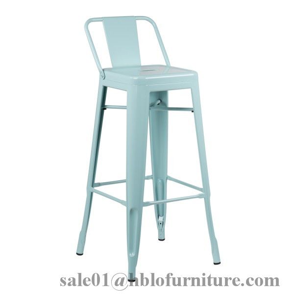 modern indoor outdoor plastic metal high bar stool chair