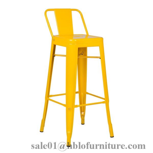 modern indoor outdoor plastic metal high bar stool chair